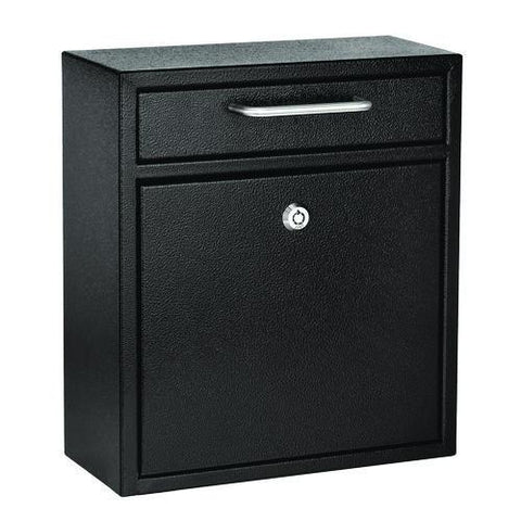 Medium Ultimate Wall Mounted Mail Box, 10.4 X 4.5 X 12, Black