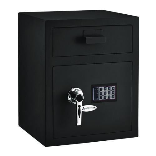 1.1 Cu Ft Steel Digital Secure Money Deposit Safe With Digital Keypad, 15.3 X 13.5 X 19, Black