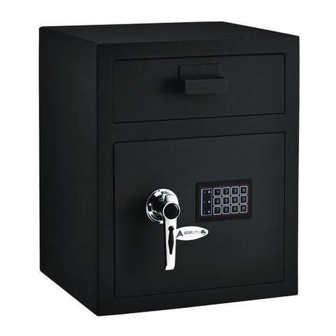 1.1 Cu Ft Steel Digital Secure Money Deposit Safe With Digital Keypad, 15.3 X 13.5 X 19, Black