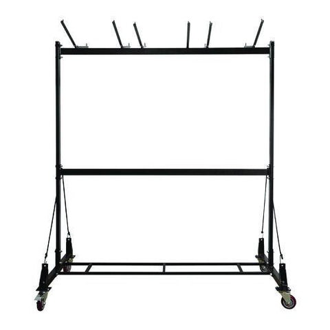 Folding Chair And Table Combo Cart, Metal, 600 Lb Capacity, 33.7 X 65 X 67, Black