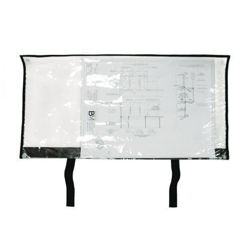 Large Document Protection Blueprint Plan Holder, Holds Arch E (36" X 48"), Clear