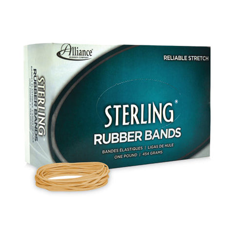 Sterling Rubber Bands, Size 19, 0.03" Gauge, Crepe, 1 Lb Box, 1,700/box