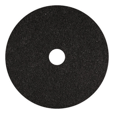 Stripping Pads, 15" Diameter, Black, 5/carton