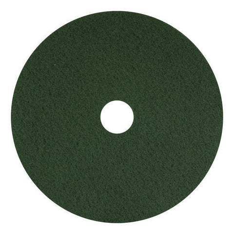 Scrubbing Pads, 13", Green, 5/carton