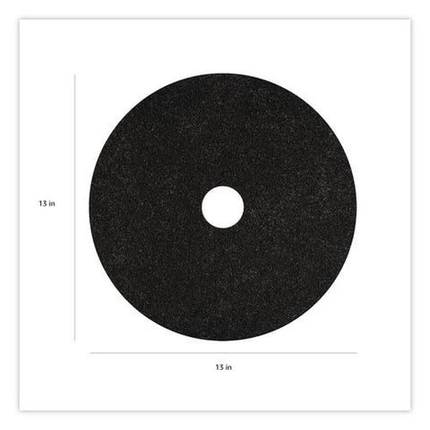 Stripping Pads, 13" Diameter, Black, 5/carton