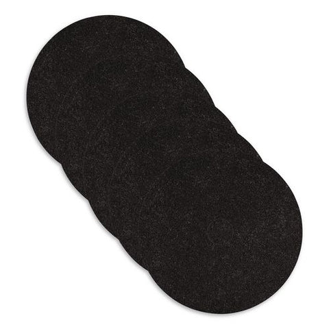 Stripping Pads, 13" Diameter, Black, 5/carton