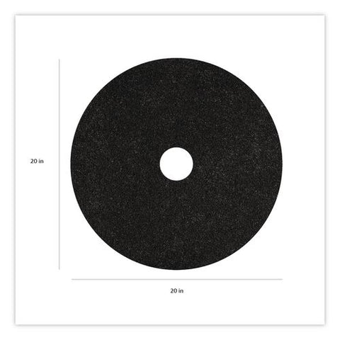 Stripping Pads, Heavy-duty, 20" Diameter, Black, 5/carton