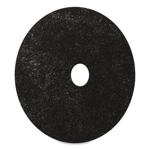 Stripping Pads, Heavy-duty, 20" Diameter, Black, 5/carton