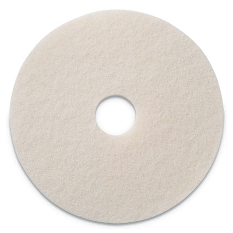 Polishing Pads, 13" Diameter, White, 5/carton