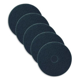 Aqua Burnishing Pads, 27" Diameter, Aqua, 5/carton