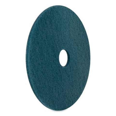 Aqua Burnishing Pads, 27" Diameter, Aqua, 5/carton