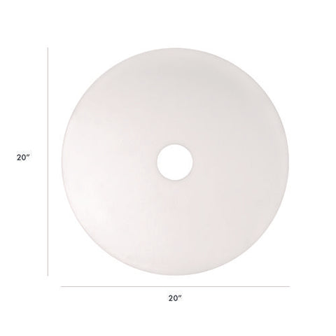 Xtract Melamine Floor Pad, 20" Diameter, White/brown, 5/carton