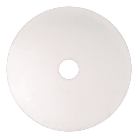 Xtract Melamine Floor Pad, 20" Diameter, White/brown, 5/carton