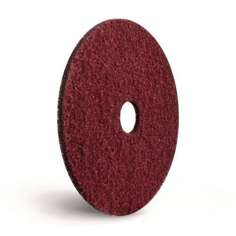 Black Diamond 400 Heavy-duty Cleaning Pad, 20" Diameter, 400 Grit, Black/red, 2/carton