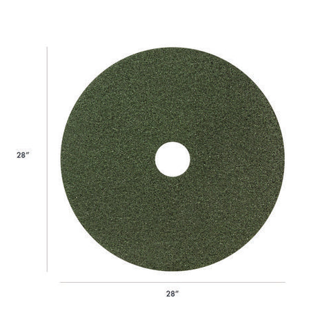 Black Diamond 3000 Grit Diamond Pad, 28" Diameter, Black/green, 2/carton