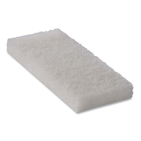 Octopus Light Duty Cleaning Pad, 5 X 9, White, 20/carton