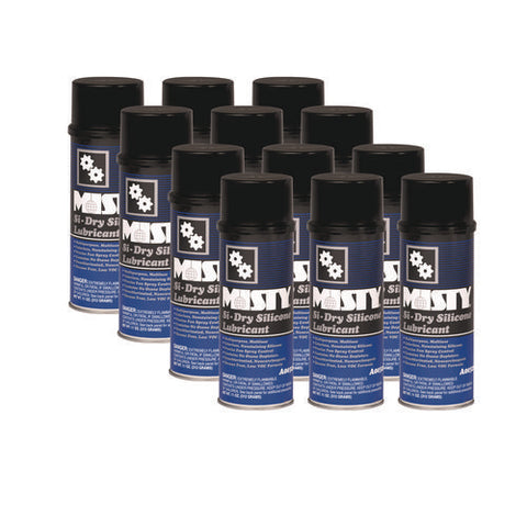 Si-dry Silicone Spray Lubricant, 11 Oz Aerosol Can, 12/carton