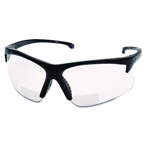 V60 30 06 Reader Safety Eyewear, Black Frame, Clear Lens