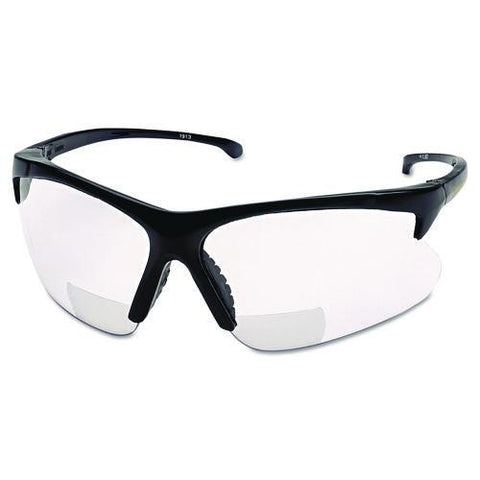 V60 30-06 Rx Safety Readers, Black Frame, Clear Lens, 2.5 Diopter