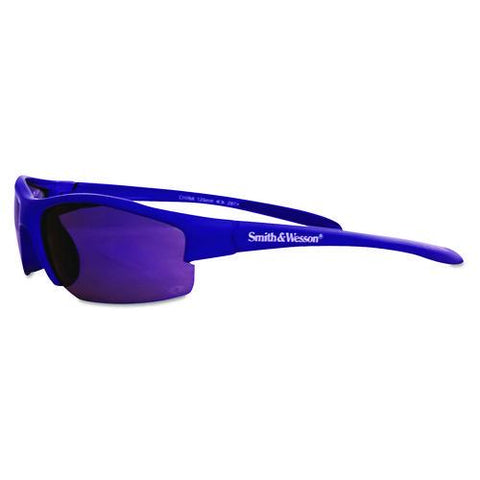Equalizer Safety Eyewear, Blue Frame, Blue Mirror Lens