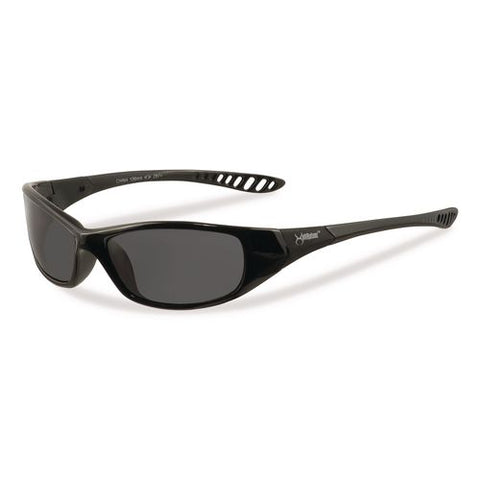 V40 Hellraiser Safety Glasses, Black Frame, Smoke Lens
