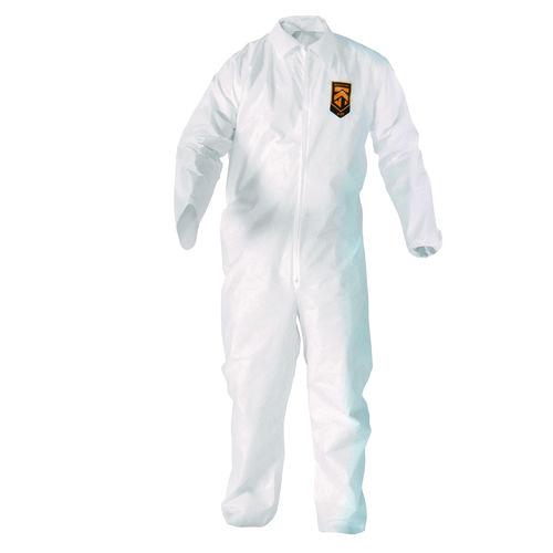 A20 Breathable Particle Protection Coveralls, Zip Front, Elastic Back, Wrists, Ankles, 3x-large, White, 20/carton