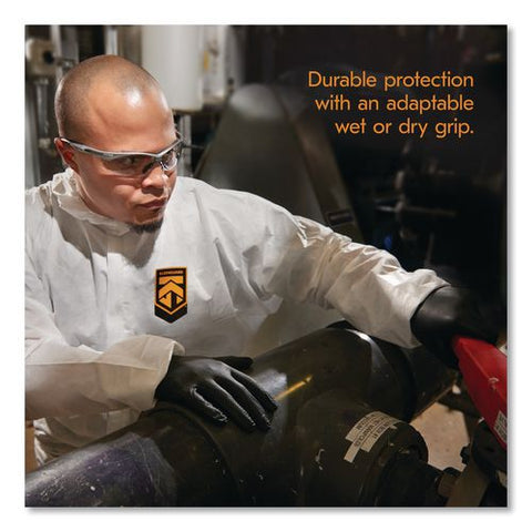 G10 Kraken Grip Nitrile Gloves, Powder-free, Medium, 6 Mil Thick, 9.5" Long, Black, 100/box, 10 Boxes/carton