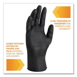 G10 Kraken Grip Nitrile Gloves, Powder-free, Medium, 6 Mil Thick, 9.5" Long, Black, 100/box, 10 Boxes/carton