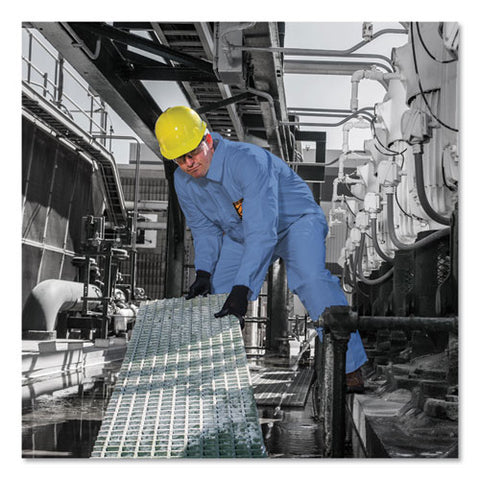 A20 Breathable Particle Protection Coveralls, Zip Front, Elastic Wrists/ankles, Large, Blue,  24/carton