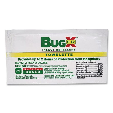 Insect Repellent Wipes With Deet, 0.27 Oz, 100 Wipes