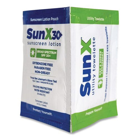 Sunx30 Sunscreen Lotion Packets, 0.25 Oz, 300 Packets