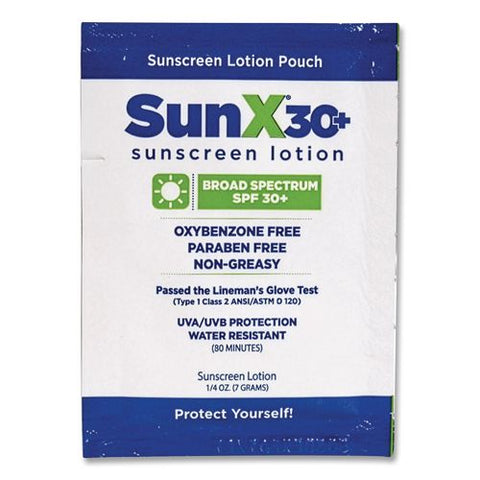 Sunx30 Sunscreen Lotion Packets, 0.25 Oz, 300 Packets