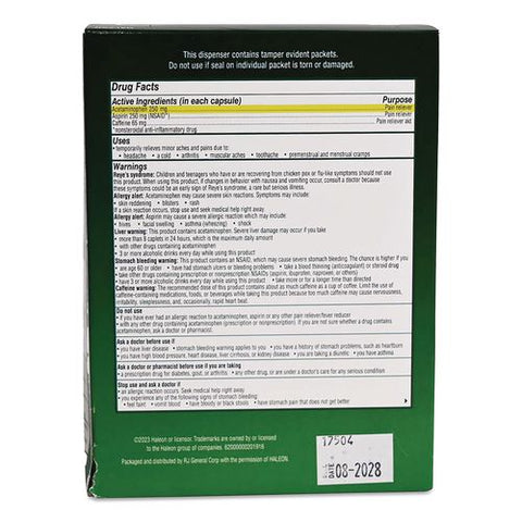 Excedrin, 2 Tablets/packet, 25 Packets