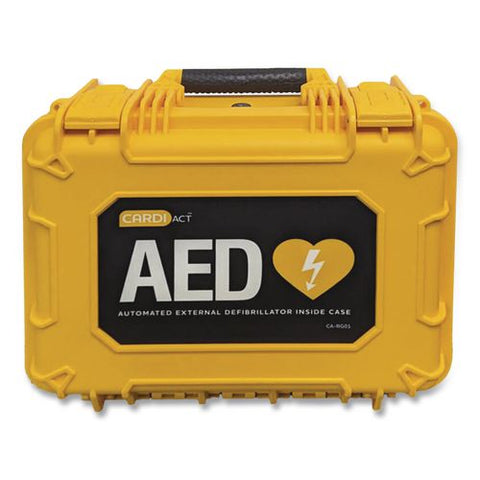 Heartsine Aed Rugged Watertight Carry Case, 11.5" X 6" X 6", Yellow/black/white