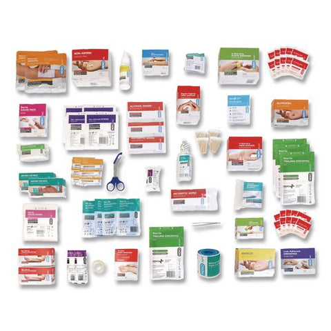 100 Series Class B 3-shelf First Aid Cabinet Refill - Meds, 660 Pieces