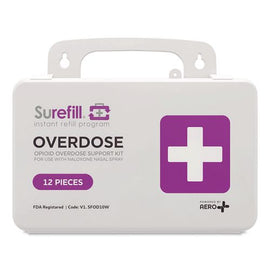 Opioid Overdose Support Kit (w/o Naloxone) Plastic Case, 10 Pieces