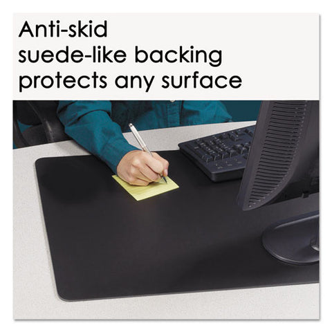 Rhinolin Ii Desk Pad With Antimicrobial Protection, 24 X 17, Black