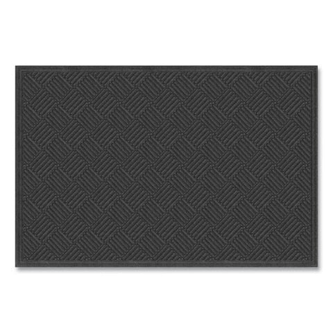 Ecomat Crosshatch Entry Mat, 48 X 72, Charcoal