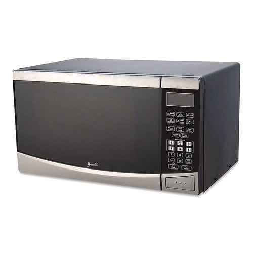 0.9 Cu Ft Stainless Steel Countertop Microwave, Stainless Steel/black