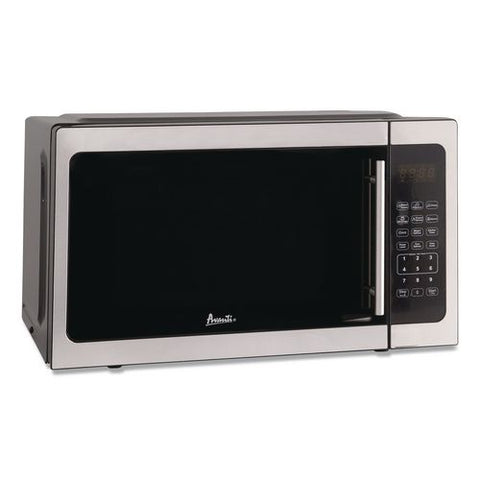 1.5 Cu Ft Countertop Microwave, Stainless Steel/black