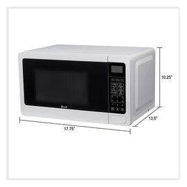 0.7 Cu Ft Microwave Oven, 700 Watts, White