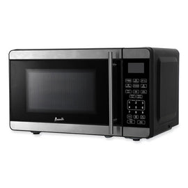 0.7 Cubic Foot Microwave Oven, 700 Watts, Black/stainless Steel