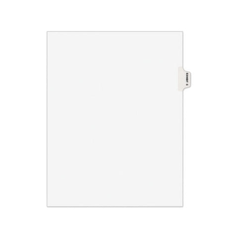 Avery-style Preprinted Legal Side Tab Divider, 26-tab, Exhibit C, 11 X 8.5, White, 25/pack, (1373)