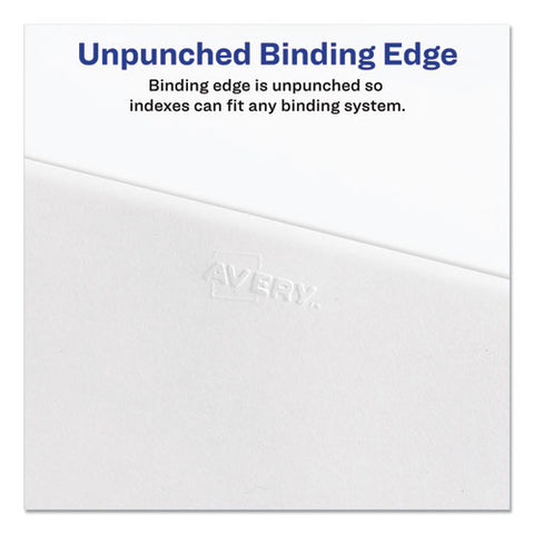 Preprinted Legal Exhibit Side Tab Index Dividers, Avery Style, 26-tab, C, 11 X 8.5, White, 25/pack, (1403)