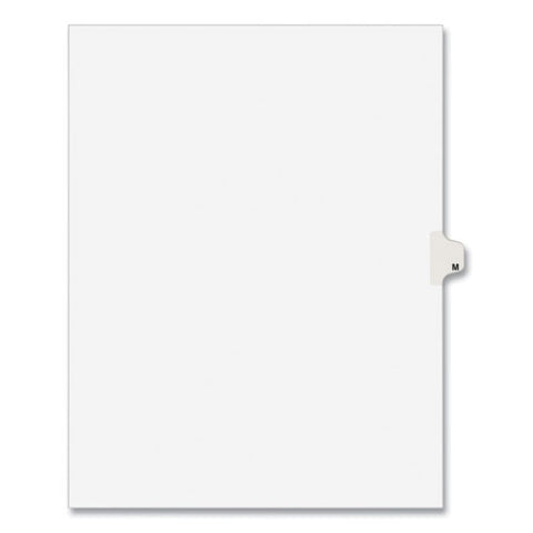 Preprinted Legal Exhibit Side Tab Index Dividers, Avery Style, 26-tab, M, 11 X 8.5, White, 25/pack, (1413)