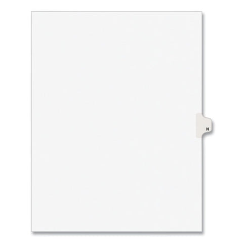 Preprinted Legal Exhibit Side Tab Index Dividers, Avery Style, 26-tab, N, 11 X 8.5, White, 25/pack, (1414)