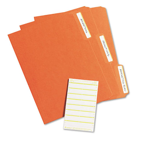 Printable 4" X 6" - Permanent File Folder Labels, 0.69 X 3.44, White, 7/sheet, 36 Sheets/pack, (5209)