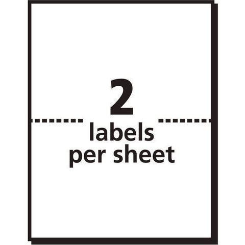 Shipping Labels With Trueblock Technology, Inkjet/laser Printers, 4 X 3, White, 2/sheet, 20 Sheets/pack