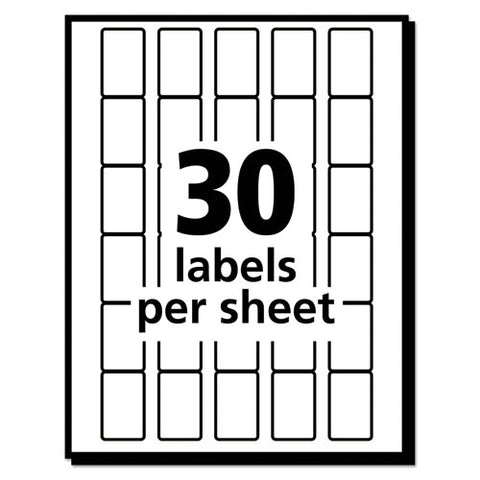 Removable Multi-use Labels, Handwrite Only, 0.63 X 0.88, White, 30/sheet, 35 Sheets/pack, (5424)