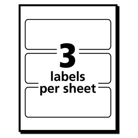 Removable Multi-use Labels, Inkjet/laser Printers, 1.5 X 4, White, 3/sheet, 50 Sheets/pack, (5452)